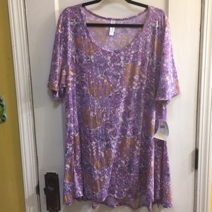 NWT Light Purple Patterned LuLaRoe 3X Perfect T